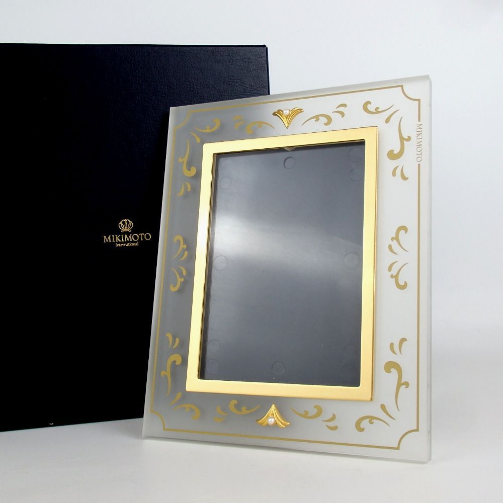 MIKIMOTO ミキモト フォトフレーム 写真立て ガラス パール 30-500(6