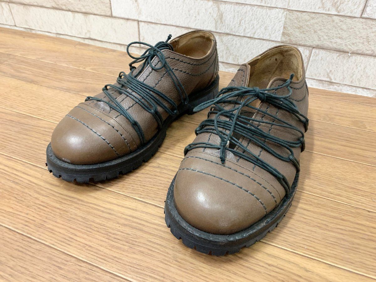 ■ダークビッケンバーグ DIRK BIKKEMBERGS レザーシューズ レースアップ 革靴 本革 メンズ 25.5㎝-26㎝相当(他1638)