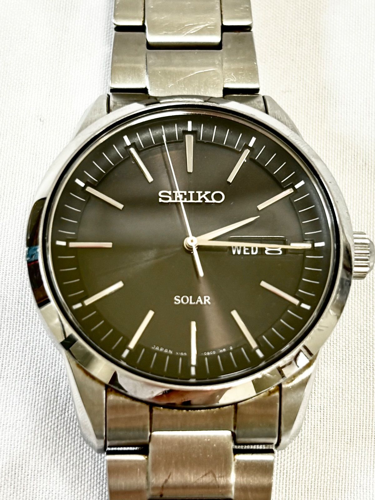 大幅値引き！】SEIKO セイコー V158-0AM0 ソーラー 腕時計 デイデイト