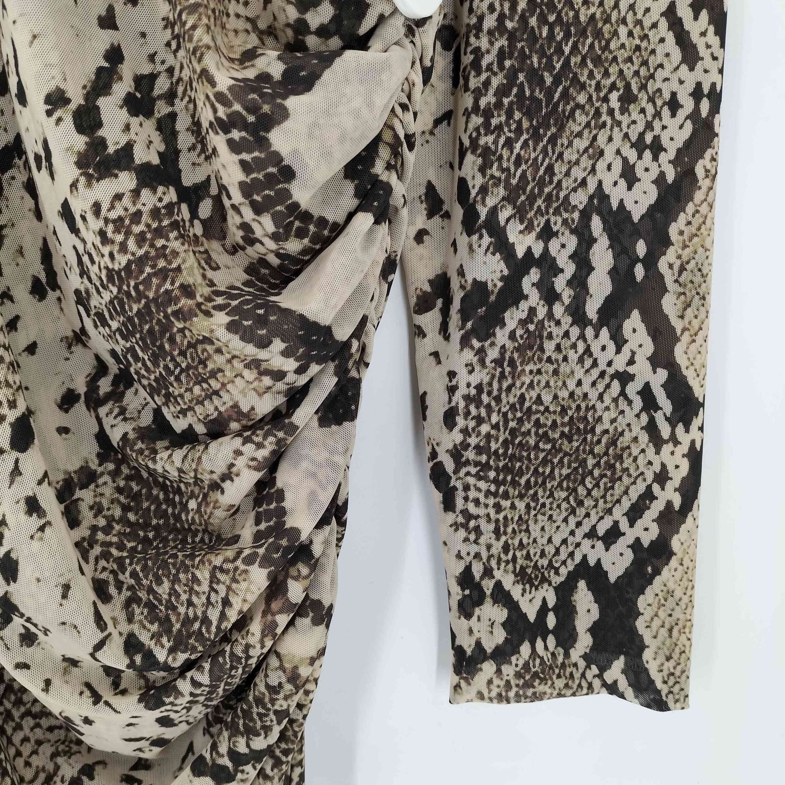 【STELLA MCCARTNEY  】スネークスキン柄メッシュワンピース ステラマッカートニー STELLA McCARTNEY スネークスキンプリント