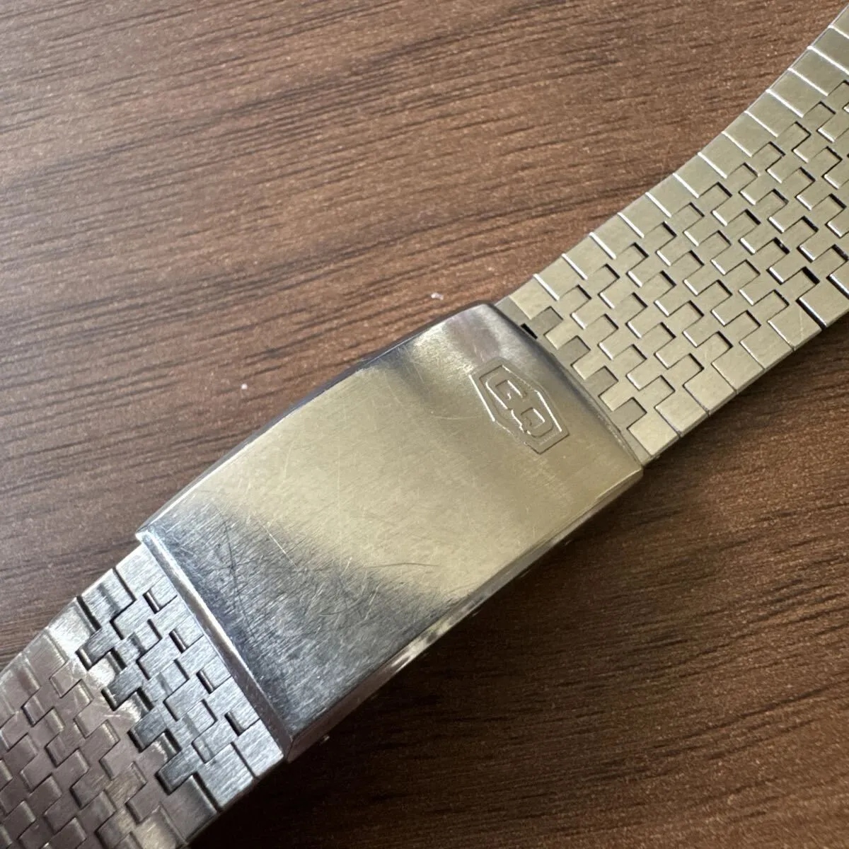 SEIKO セーコー GQ グランド水晶 ウデトケー ベルト 純正の 銀色 18mm