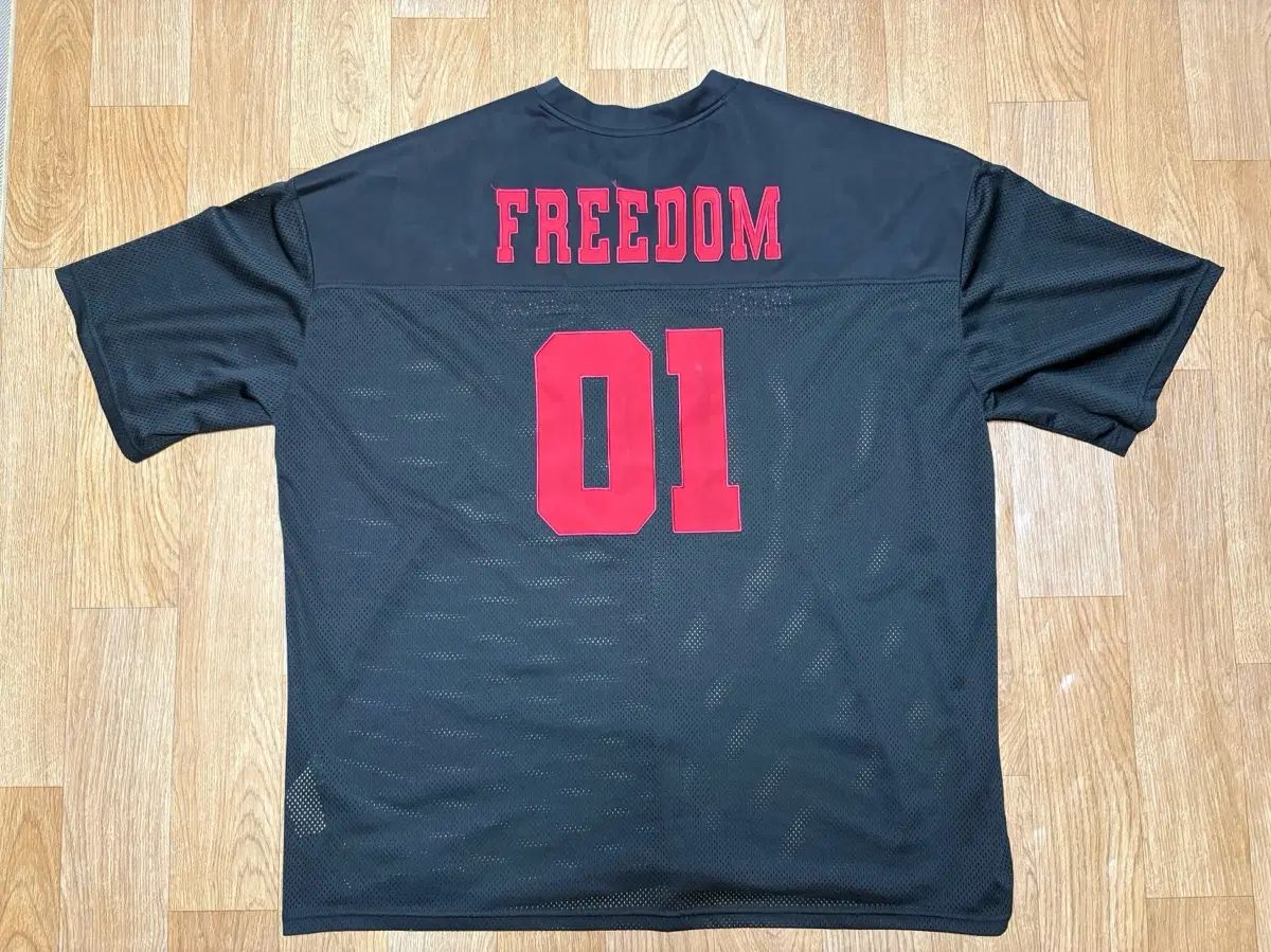 FREEDOM ラグビージャージ 黒赤 3XL (ヒョンジェ(HYUNJAE) 全サイト完売)