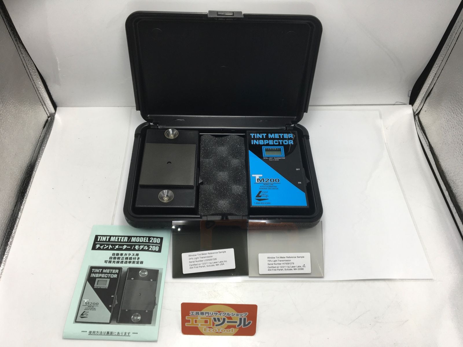 【未使用に近い】TINT METER/ ティントメーター TM200 ☆TINT METER /ティントメーター 可視光線透過率測定器 [IT_XOAQY][知立][M04]