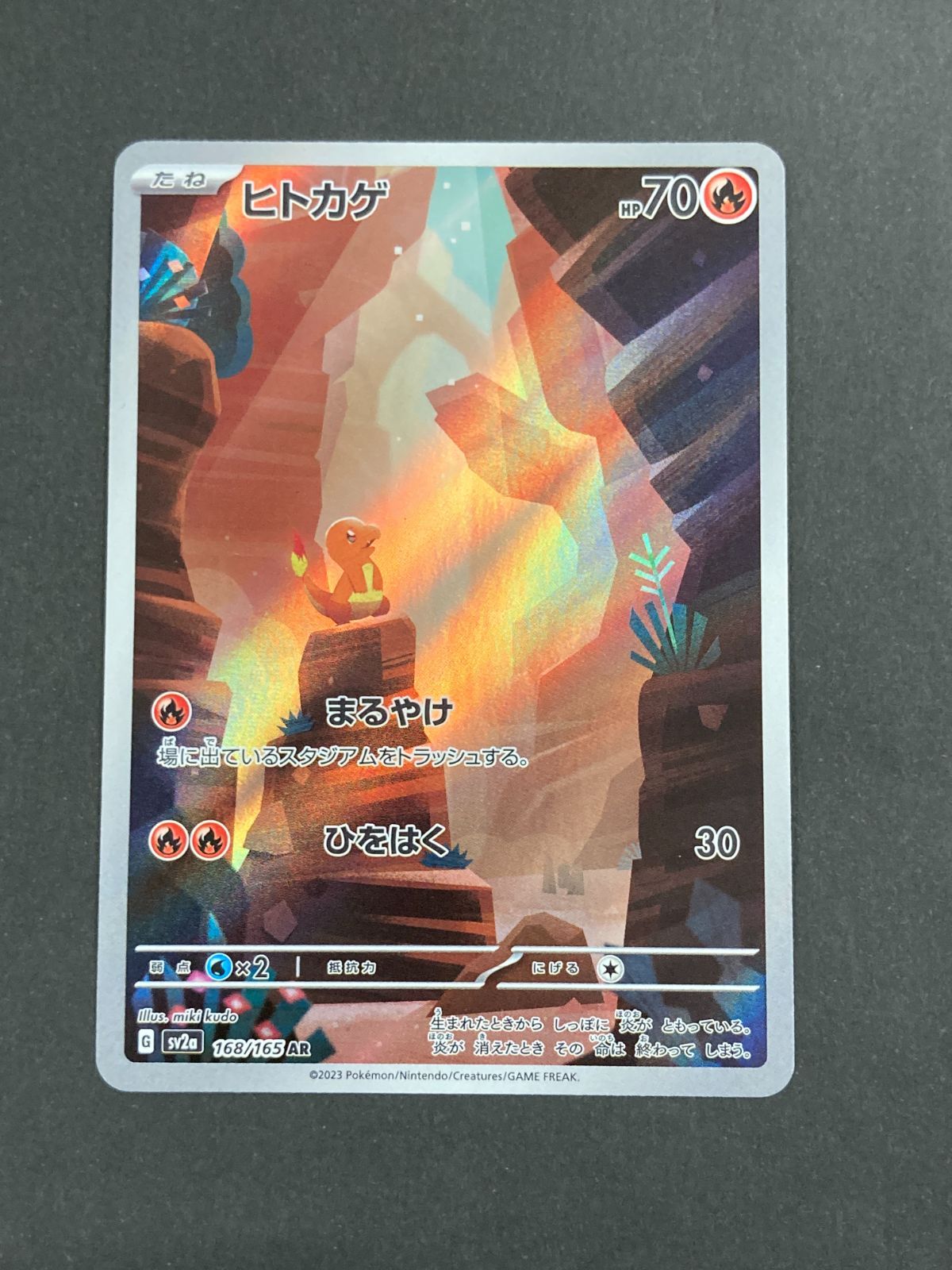 J080[PK]Y8314(カード) ポケモンカードゲーム ヒトカゲ 168/165 AR