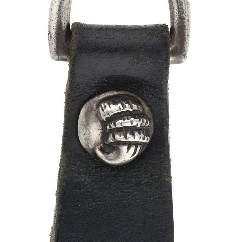 クロムハーツ BELT LOOP D RING Dカンクロウボールボタンレザーベルト
