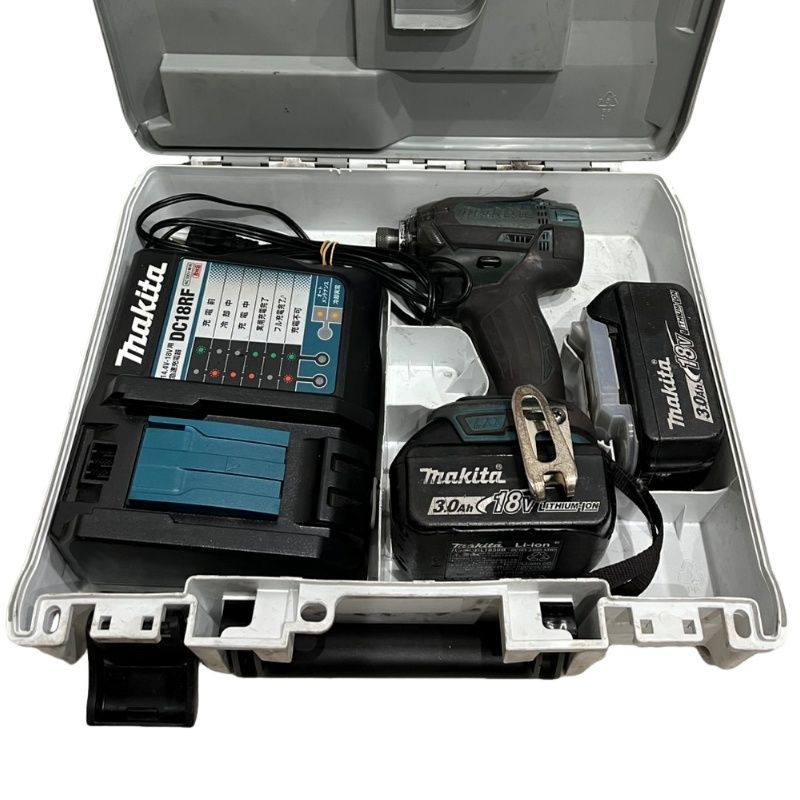 makita マキタ 充電式インパクトドライバ TD149DRFX 18V ブルー バッテリー BL1830B×1個 充電器 DC18RF 動作確認済 【中古】 32608K113