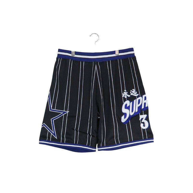 新品 SUPREME シュプリーム 24AW STAR BASKETBALL SHORT スター バスケットボール ショーツ ブラック メッシュ ショート ハーフ パンツ ボトムス サイズL sepz 15,840円