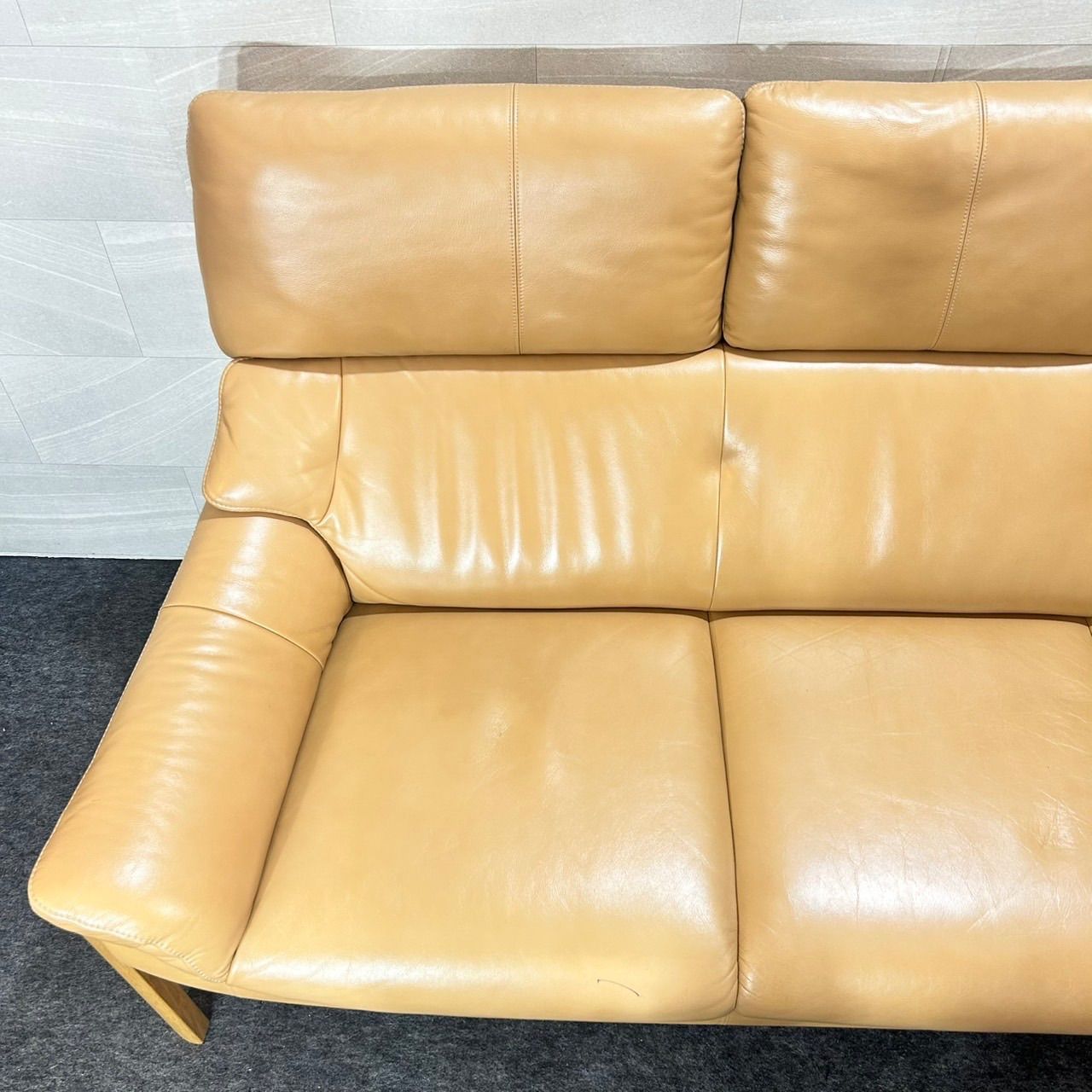 カリモク ソファ ZU62 3人がけ 本革 レザー ブランド家具 d5989 カリモク ソファ ZU62 3人がけ 本革 レザー ブランド家具 d5989
