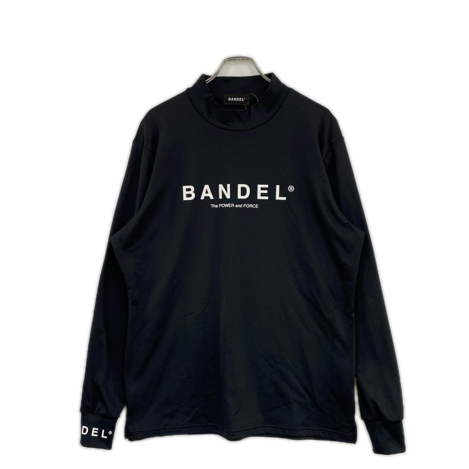 中古 メンズ バンデル BANDEL 長袖シャツ XL ブラック 黒 ストレッチ モックネック
