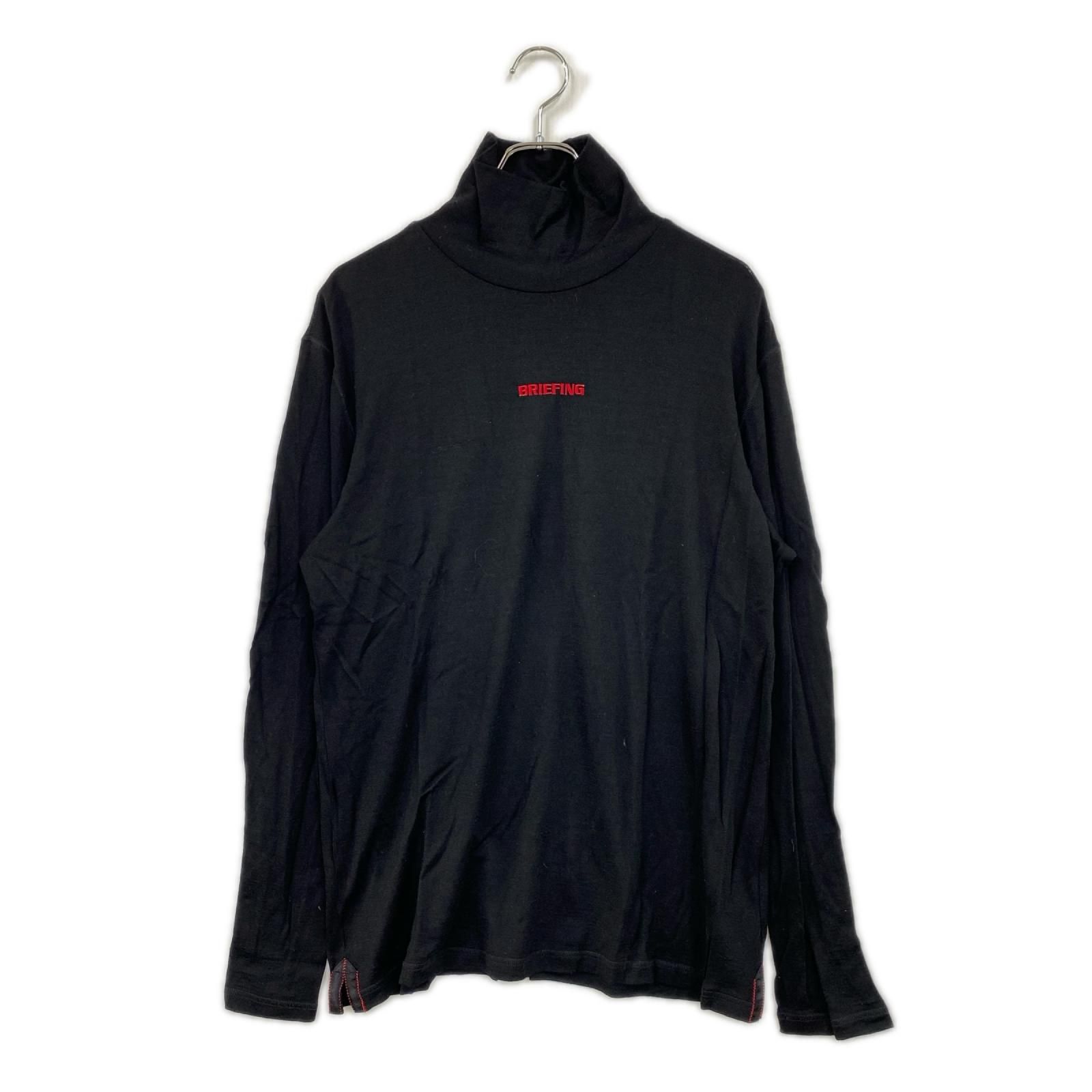中古 メンズ ブリーフィング BRIEFING 長袖シャツ XL 黒 ブラック タートルネック 保温