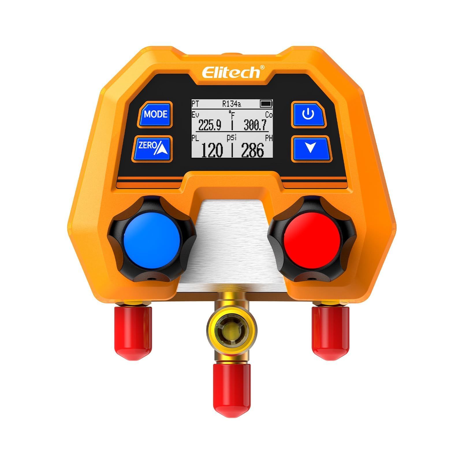 Elitech デジタル冷媒マニホールドゲージ - 600PSI/41Bar対応、88種類以上の冷媒測定、IP54防水防塵 自動車AC＆HVACシステム用, DMG-2SE送料無料 50dcacc6 10,164円