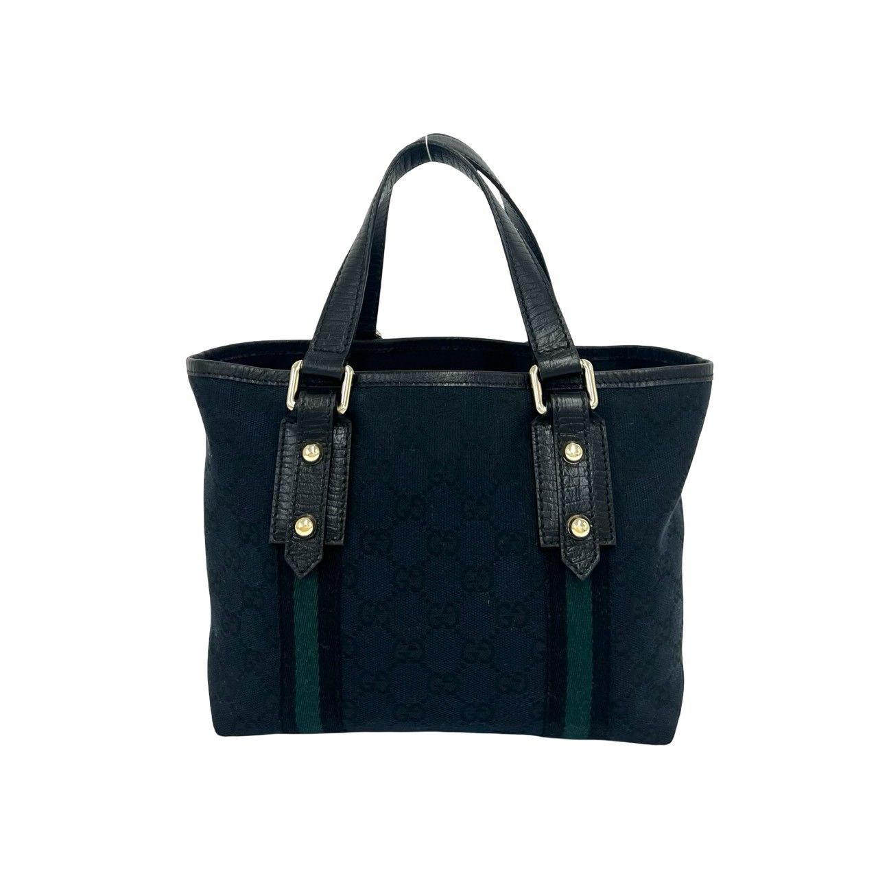 極 美品 希少品 GUCCI グッチ GG ロゴ 柄 キャンバス レザー 本革