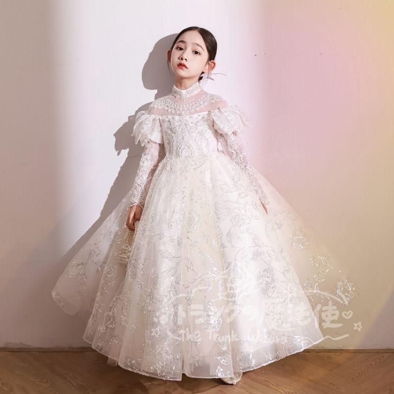 特価★ロングドレス フォーマル 子供 ドレス 女の子 キッズ ピアノ 発表会 ドレス フォーマルワンピース パーディー ドレス 上品 エレガント ジュニア ドレス CTZ121P158