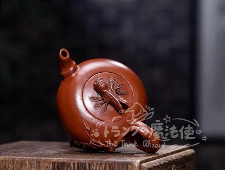 大特価人気商品☆中国宜興 紫砂壺 紫砂急須 茶壺?茶道具 置物