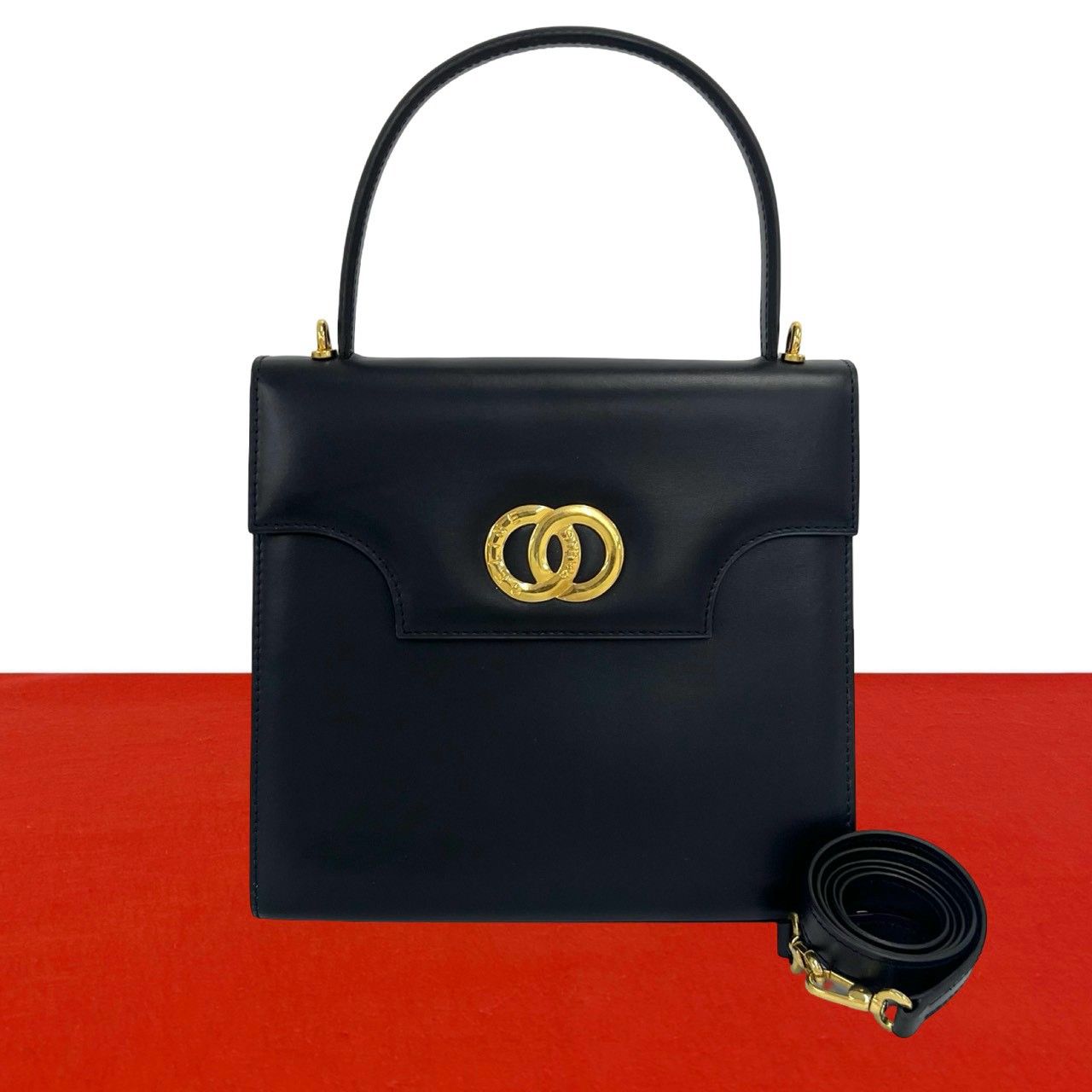 極 美品 希少品 CELINE セリーヌ ヴィンテージ サークルロゴ 金具