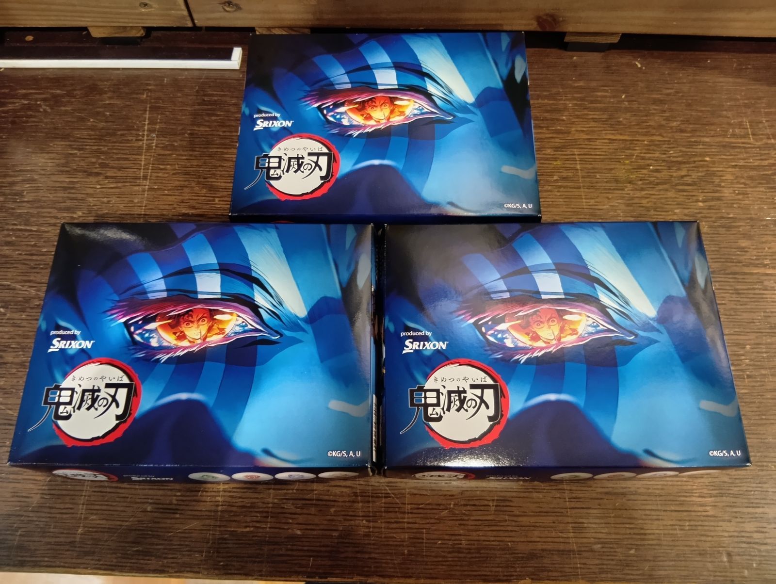 【新品未使用品】【3ダースセット】ゴルフボール 3ピース スリクソン TRI-STAR 「鬼滅の刃」キャラクターボール(大崎店)