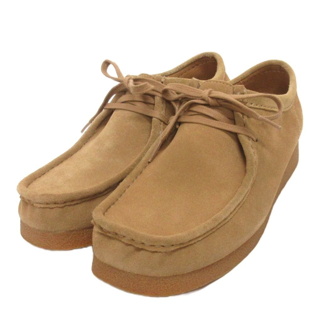 クラークス clarks ワラビー レースアップ ローカット スエード 22545 ベージュ UK8.5 26.5㎝相当 靴