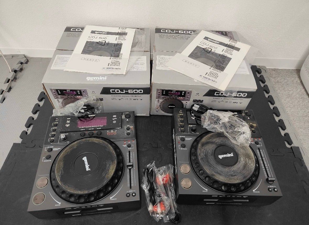 Gemini プロフェッショナルテーブルトッププレーヤー CDJ-600 2台セット