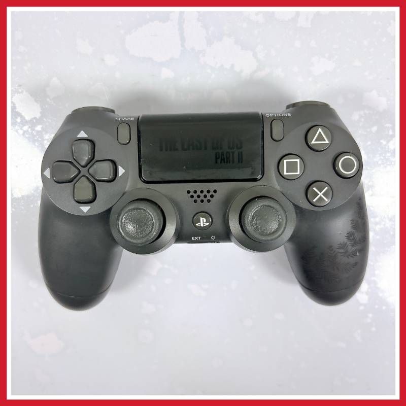 【希少】DUALSHOCK 4 The Last of Us Part II ラストオブアス2 限定コントローラー PS4純正 シダ柄タッチパッドロゴ ワイヤレスコントローラー ジャンク 動作未確認 コレクター向け
