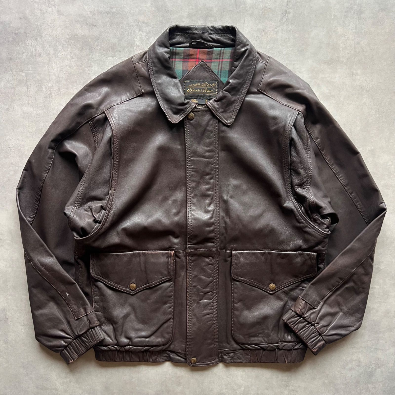80s〜90s Eddie Bauer lether jacket エディーバウアー
