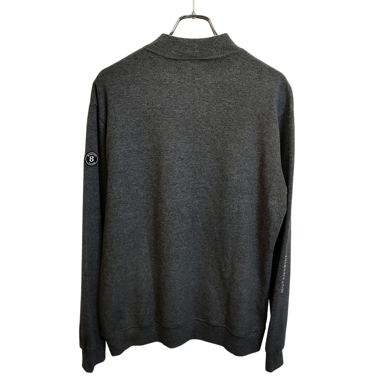 muta MARINE ムータマリン　サマーニット　モックネック　メンズ　L 黒 muta MARINE GOLF ムータ マリン ゴルフ 26AW LIGHT KNIT MOCK NECK
