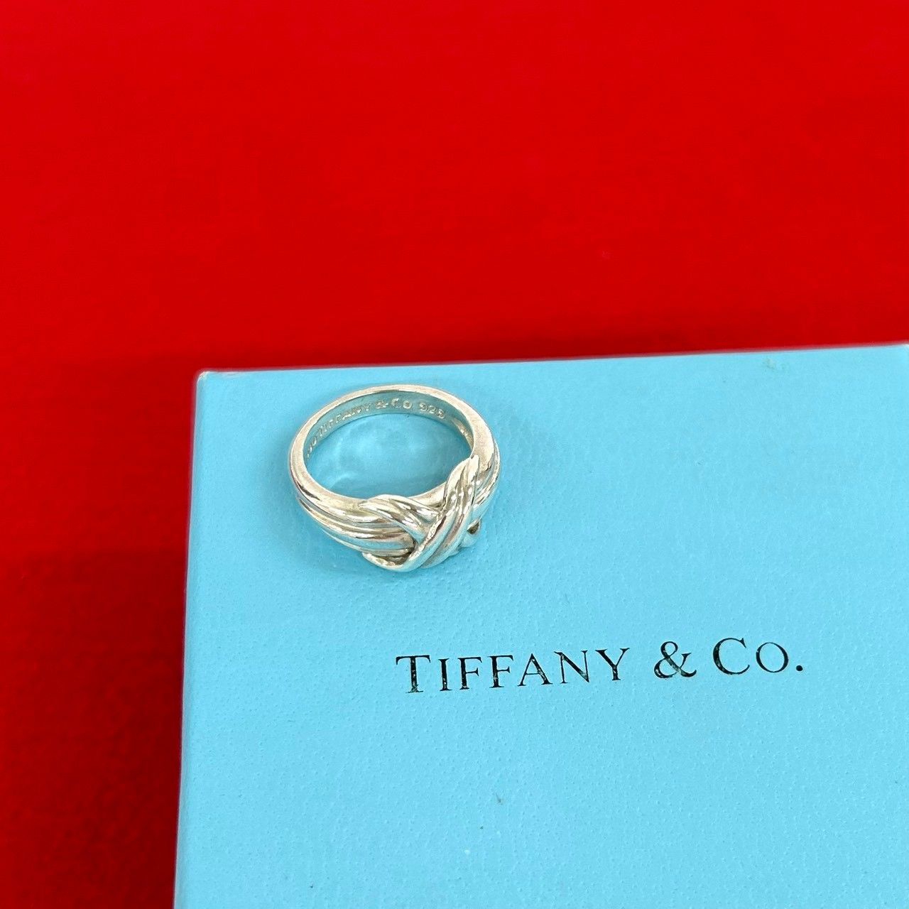 極 美品 TIFFANY&Co. ティファニー ヴィンテージ シグネチャー リング