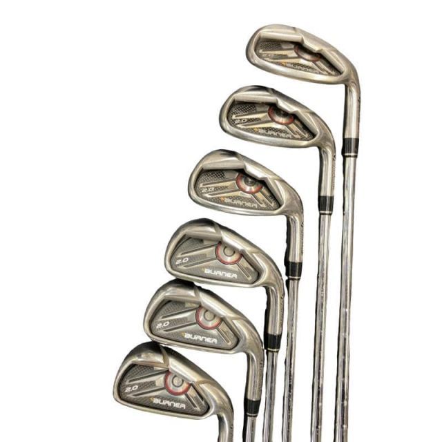 【中古】 テーラーメイド BURNER 2.0 6S USA アイアンセット IR BURNER 2.0 SUPERFAST 85(STEEL) (フレックスS) メンズ 男性用 右利き 右用 Dランク ゴルフクラブ