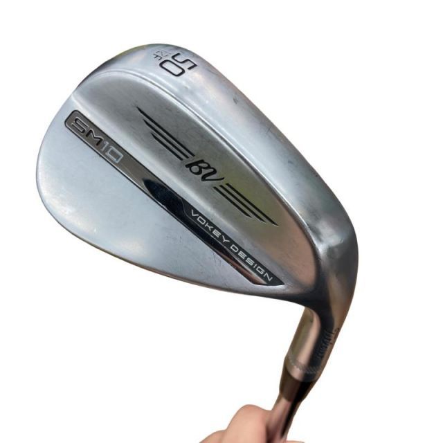 【中古】 タイトリスト VOKEY SPIN MILLED SM10 ツアークロム 50°/12°F ウェッジ WG BV 105 (フレックスその他) メンズ 男性用 右利き 右用 Cランク ゴルフクラブ