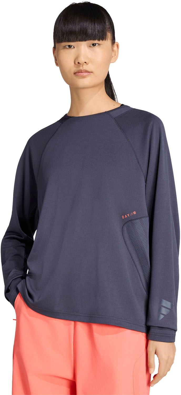 アディダス adidas ランニング長袖 T シャツ QB593 KU8475 ナイトグレー