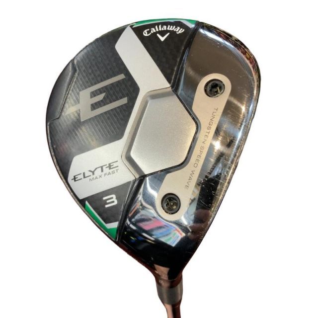 【中古】 キャロウェイ ELYTE MAX FAST 3W フェアウェイウッド FW LIN-Q GREEN 40 for CW(ELYTE FW) (フレックスR) メンズ 男性用 右利き 右用 Cランク ゴルフクラブ