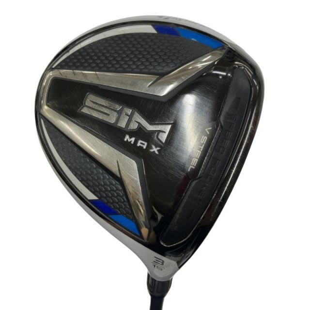 【中古】 テーラーメイド SIM MAX 3W フェアウェイウッド FW TENSEI BLUE TM50(FW) (フレックスS) メンズ 男性用 右利き 右用 Cランク ゴルフクラブ