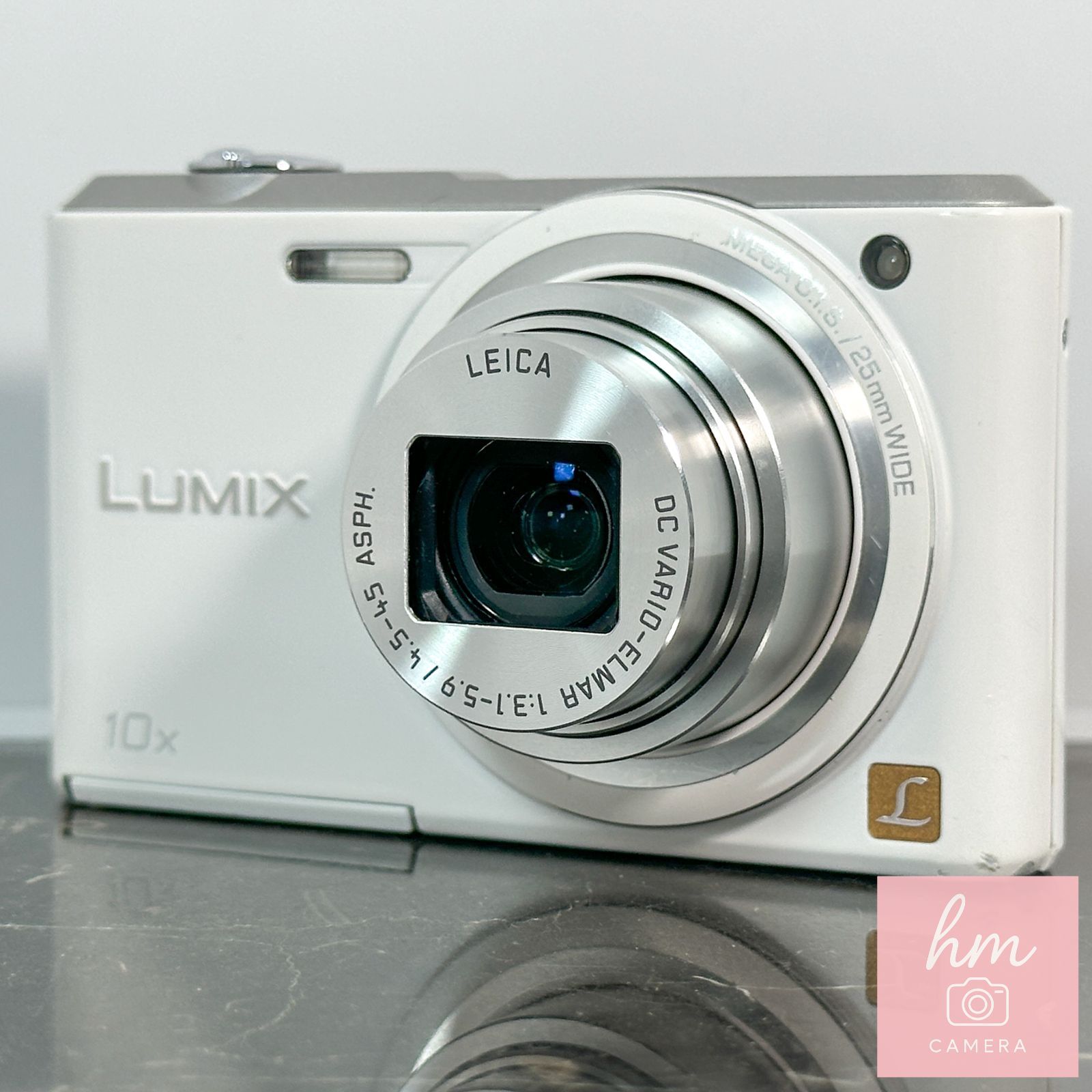 Panasonic LUMIX DMC-SZ3 ホワイト コンデジ デジカメ 10倍ズーム 手