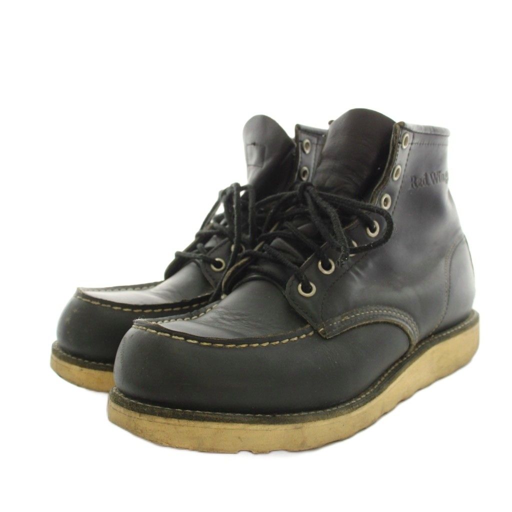レッドウィング REDWING 8130 アイリッシュセッター ショートブーツ レザー 8 黒 ブラック /YT