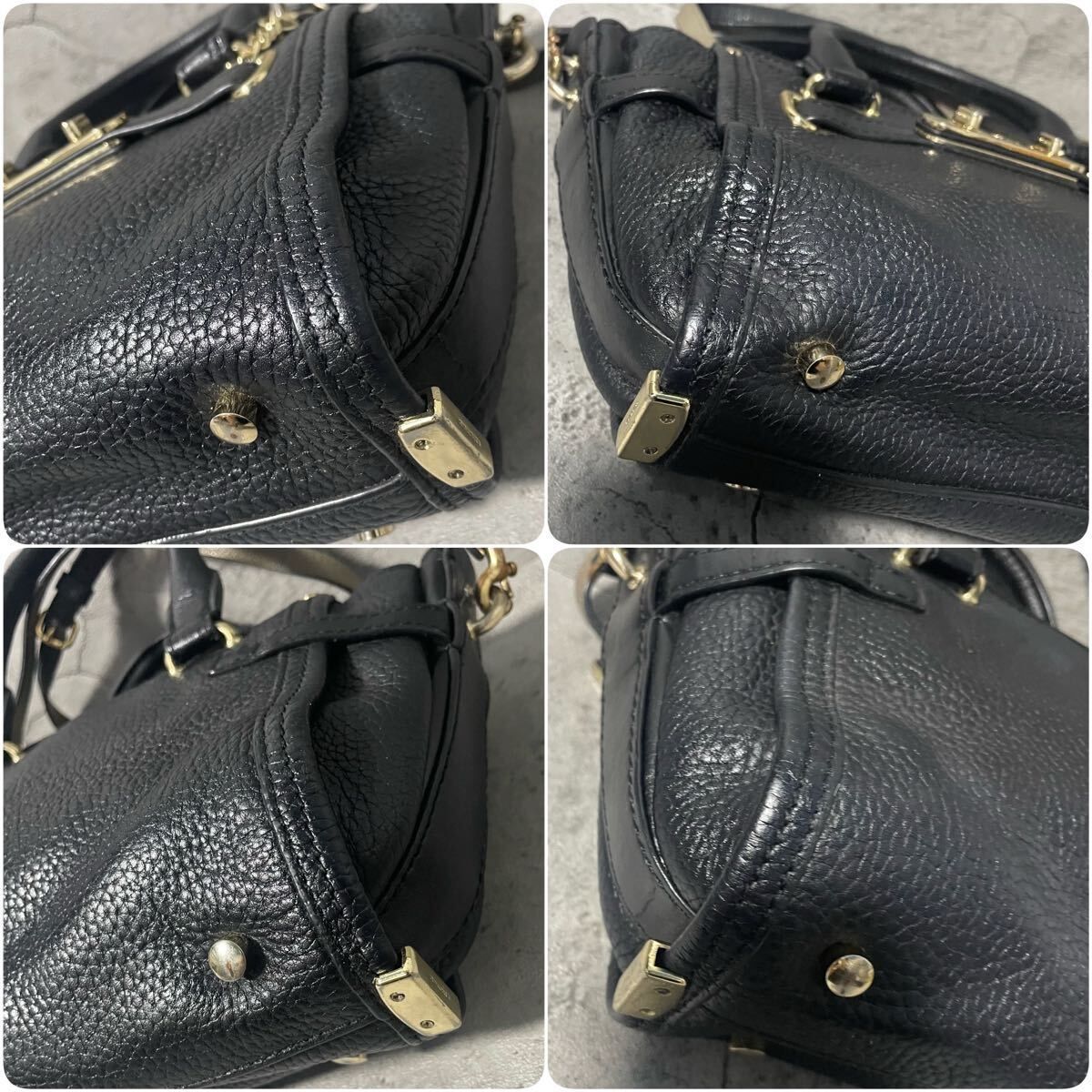 美品 COACH コーチ 2way ショルダーバッグ スワッガー ターンロック