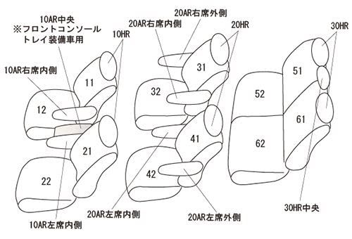 K◆クラッツィオ(Clazzio) シートカバー 全席セット ノア / ヴォクシー MZRA#W R4(2022)/1?R8(2026)/5 / ノアハイブリッド / ヴォクシーハイブリッド ZWR#W R4(2022)/1? / ランディ f871b047