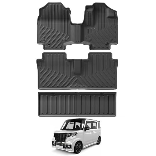 LUCKEASY スズキ 新型スペーシア スペーシアカスタム MK54S 専用 フロアマット ラゲッジマット R5.11-現行 MK94S カーマット送料無料 64fc81b4 12,988円