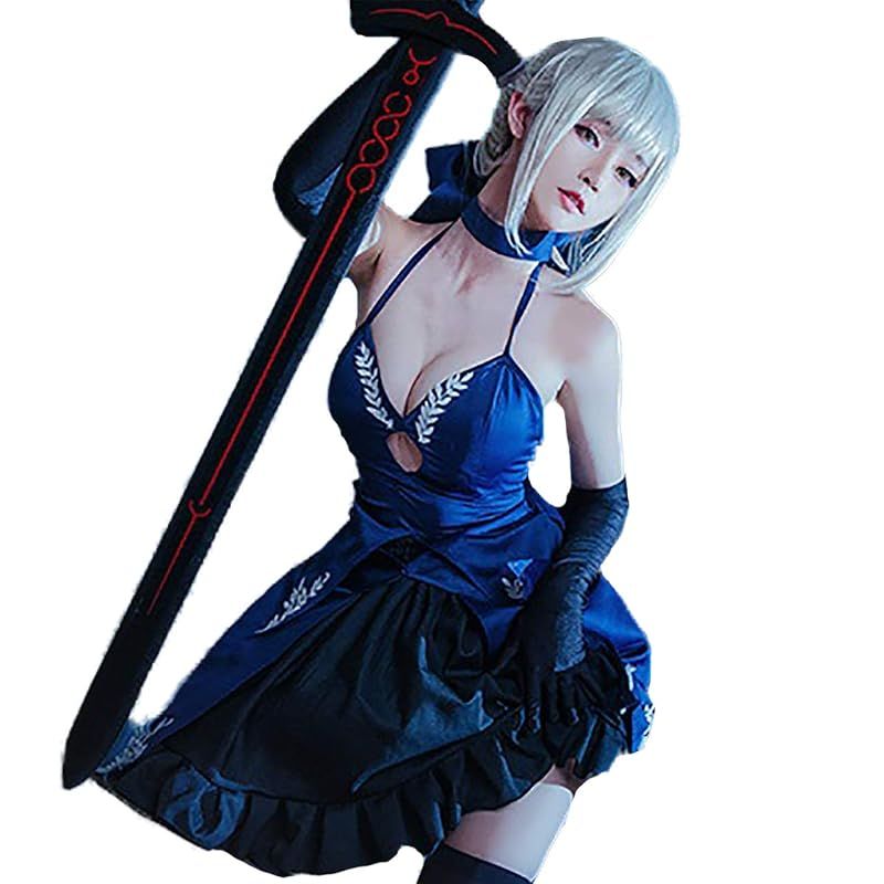 【新品】 [milky time] ウィッグ付き Fate/Grand Order FGO セイバー コスプレ ドレス 最終再臨 オルタ アルトリアペンドラゴン ハロウィン 11,270円