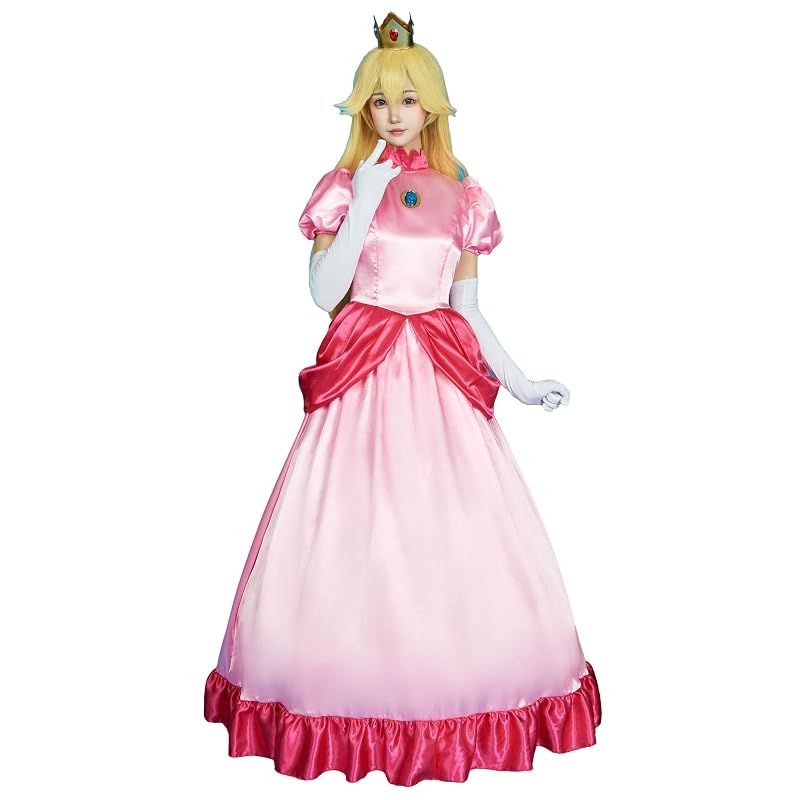 【新品】 [Miccostumes] レディース 大人 アニメ ゲーム 姫様 王女 プリンセス ドレス ワンピース 半袖 ピンク 衣装セット かわいい 萌え コスプレ コスチューム コス 仮装 変身 変装 撮影 お化け (XL) 8,688円