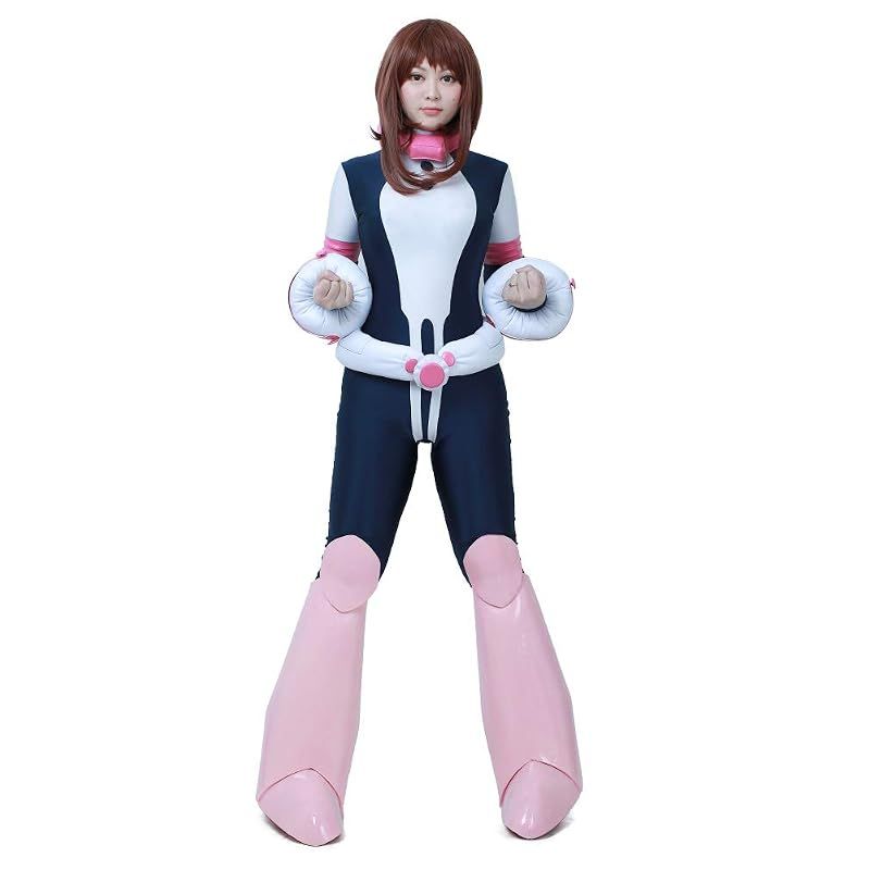【新品】 [Miccostumes] 女性 学生 ヒーロー コスプレ 衣装 コスチューム ジャンプスーツ(M)