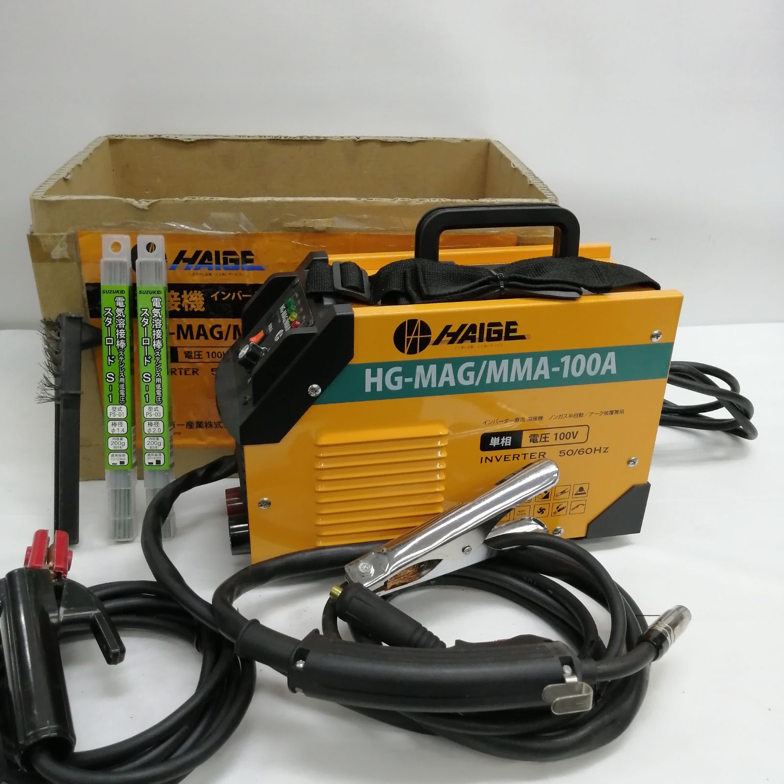 【動作品】HAIGE 溶接機 HG-MAG/MMA-100A M2768-hmxhy