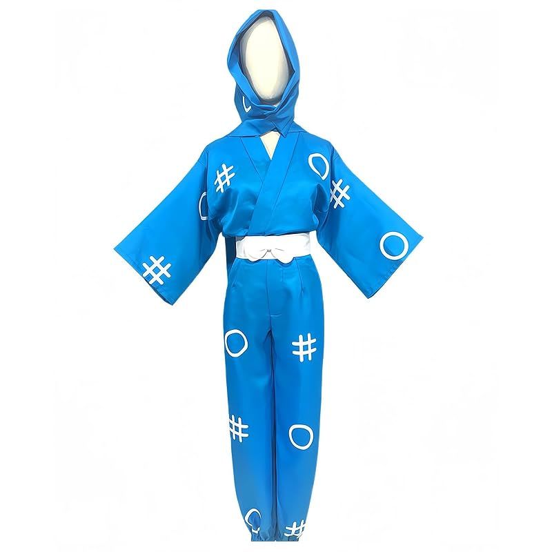 【新品】 [NOKIJP] 忍たま コスプレ 猪名寺 乱太郎 コスプレ衣装 しのび ?津きり丸 福富しんべヱ コスプレ衣装 落第忍者乱太郎 コスプレ 井桁模様 忍術学園 制服 忍たま乱太郎 忍び服 忍者先生 (主役組の制服 タイプ1, XXL)