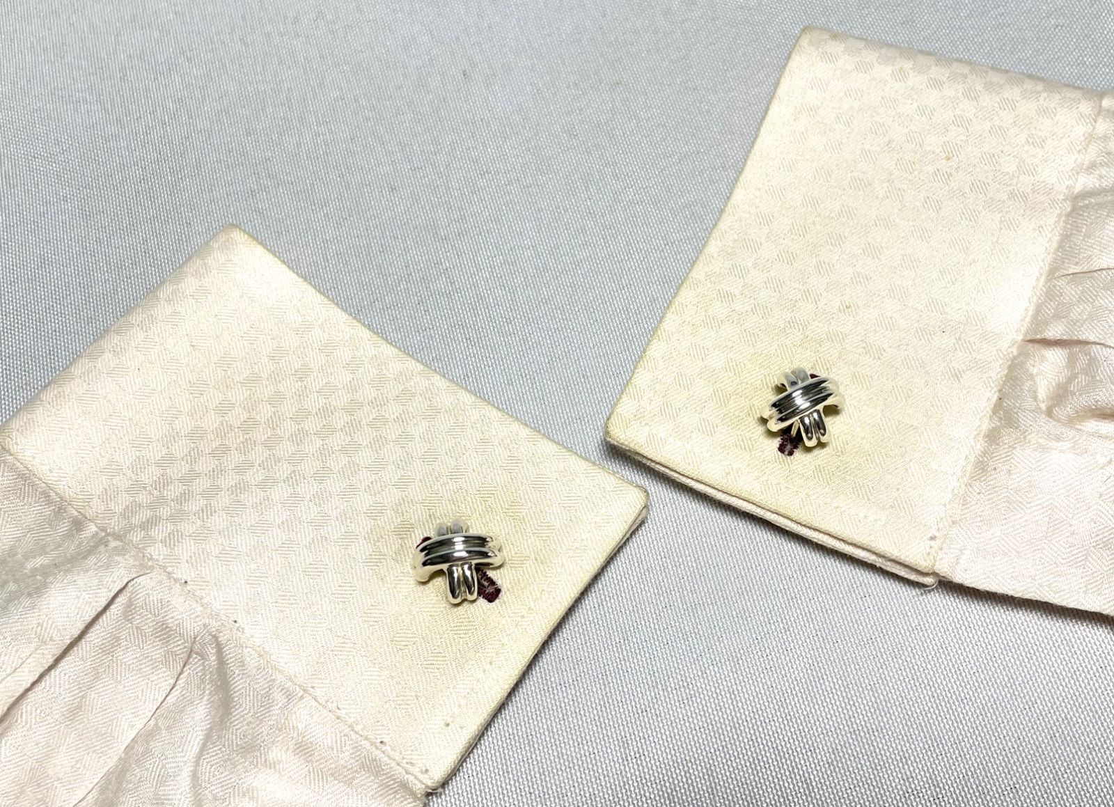 美品 廃盤 Tiffany ティファニー シグネチャークロス スターリング