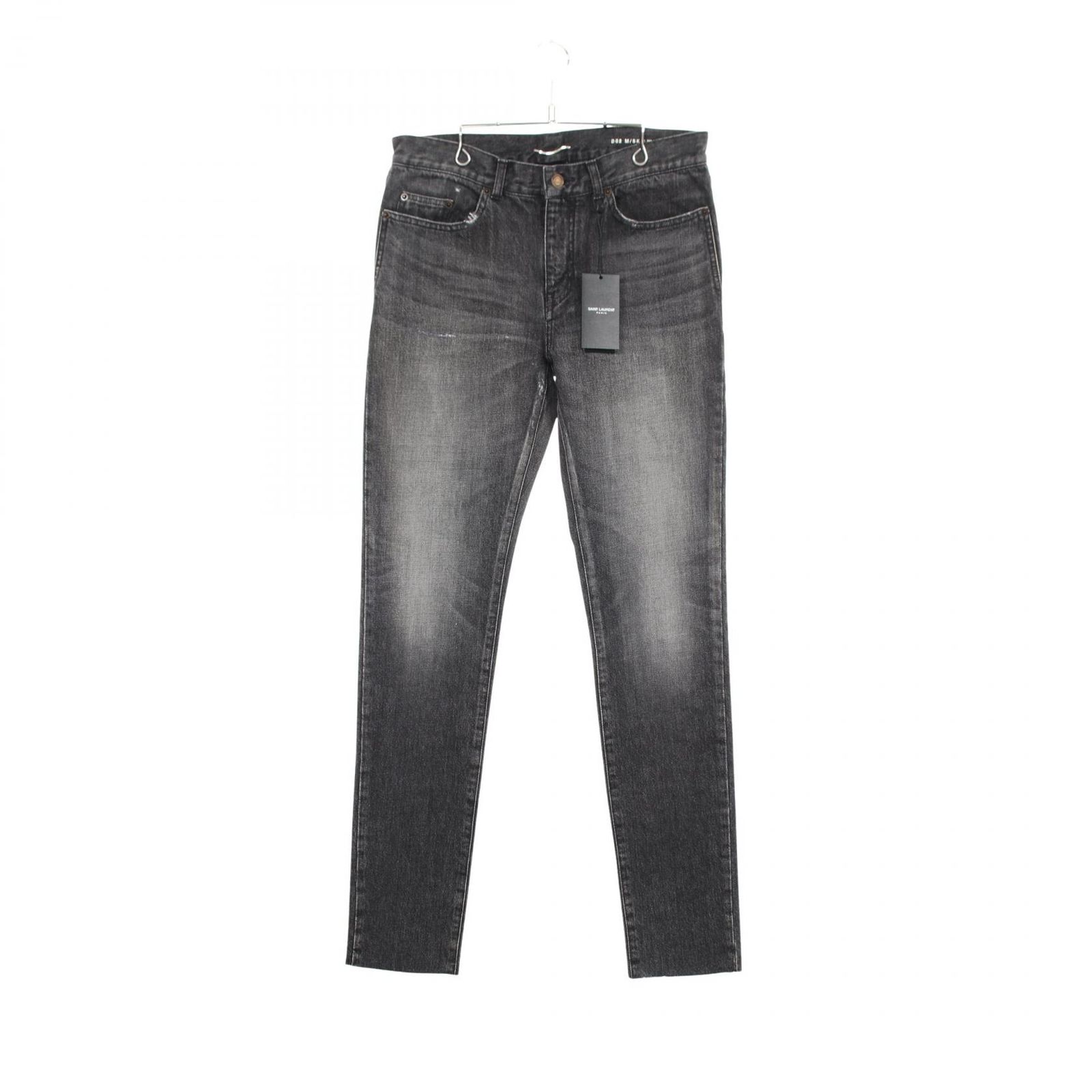 サンローランパリ SAINT LAURENT PARIS デニムパンツ ダメージリペア加工 527503 コットン ボトムス ダメージリペア加工デニムパンツ メンズ Used A