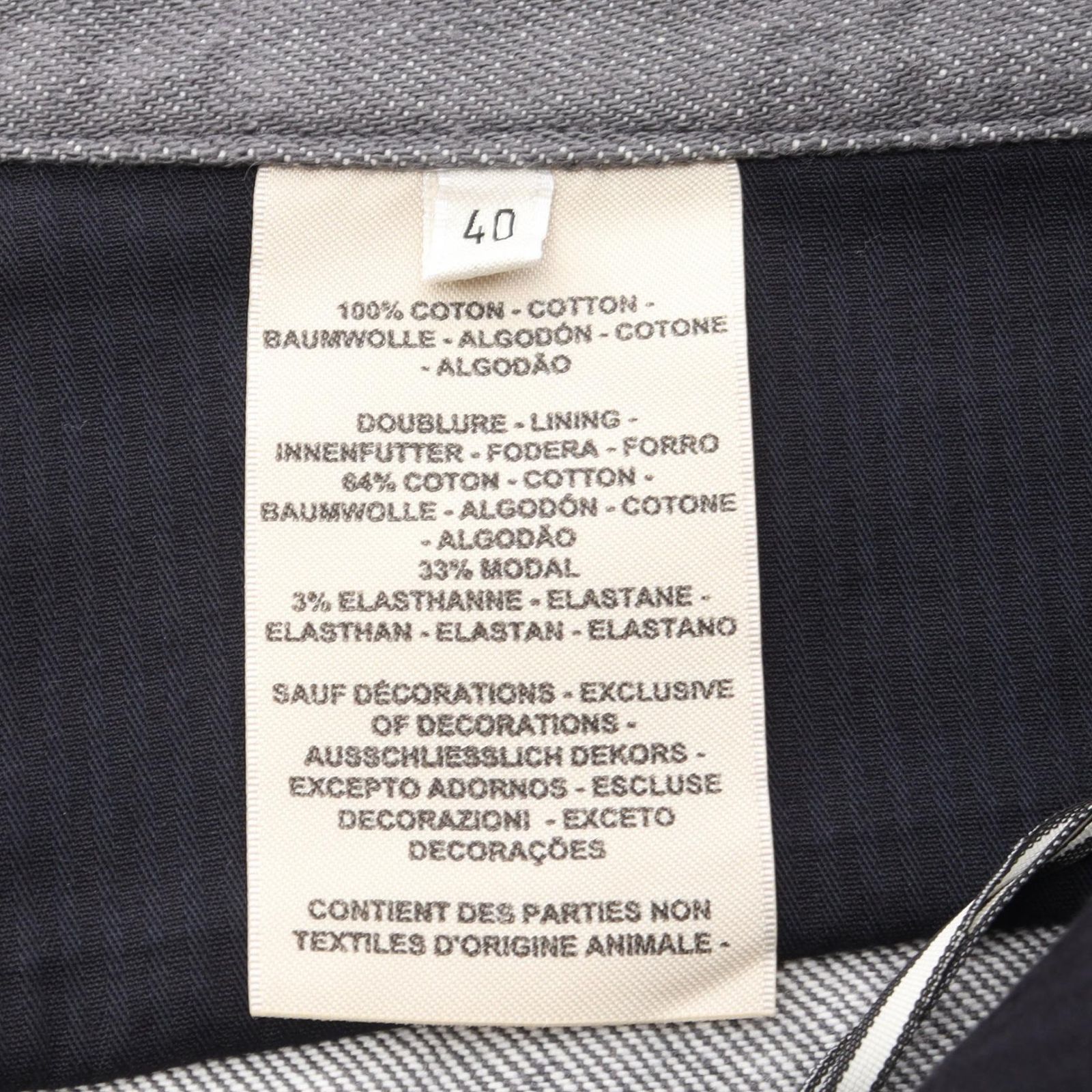 エルメス HERMES デニムパンツ ボタンフライ コットン パンツ メンズ Used A