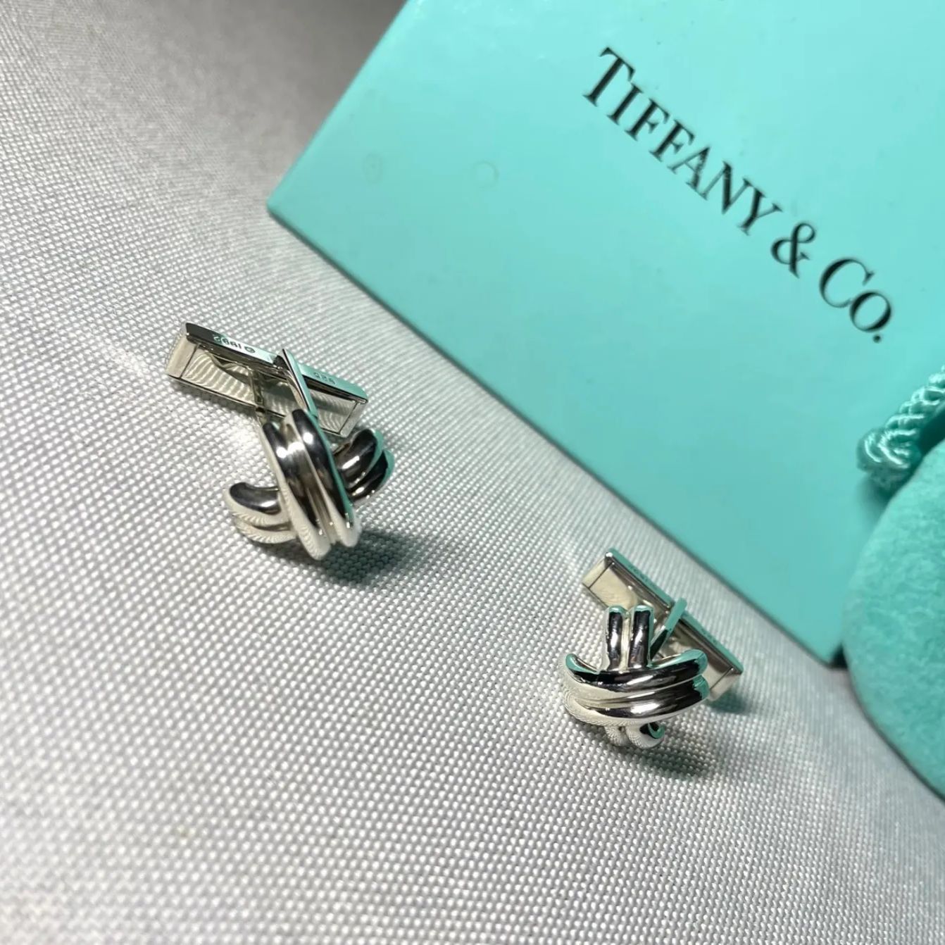 美品 廃盤 Tiffany ティファニー シグネチャークロス スターリング