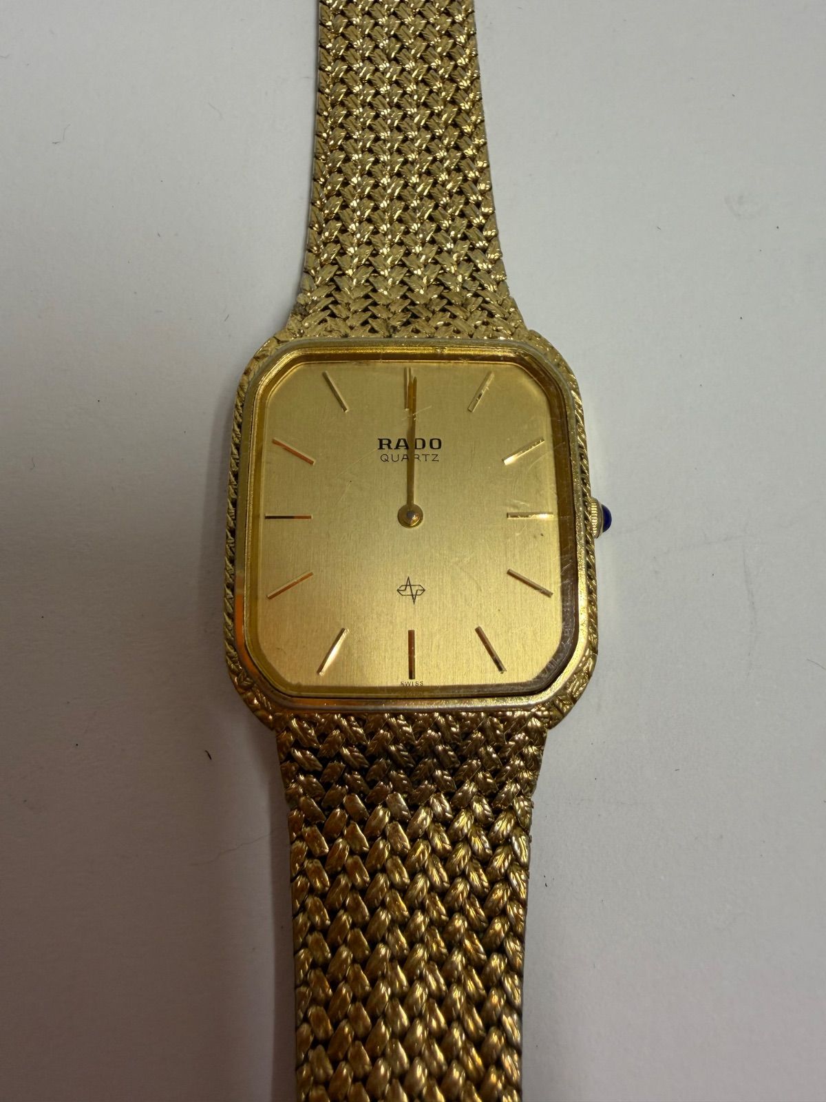 RADO ラドー 128.9503.2 クォーツ ゴールド スクエア メッシュブレス