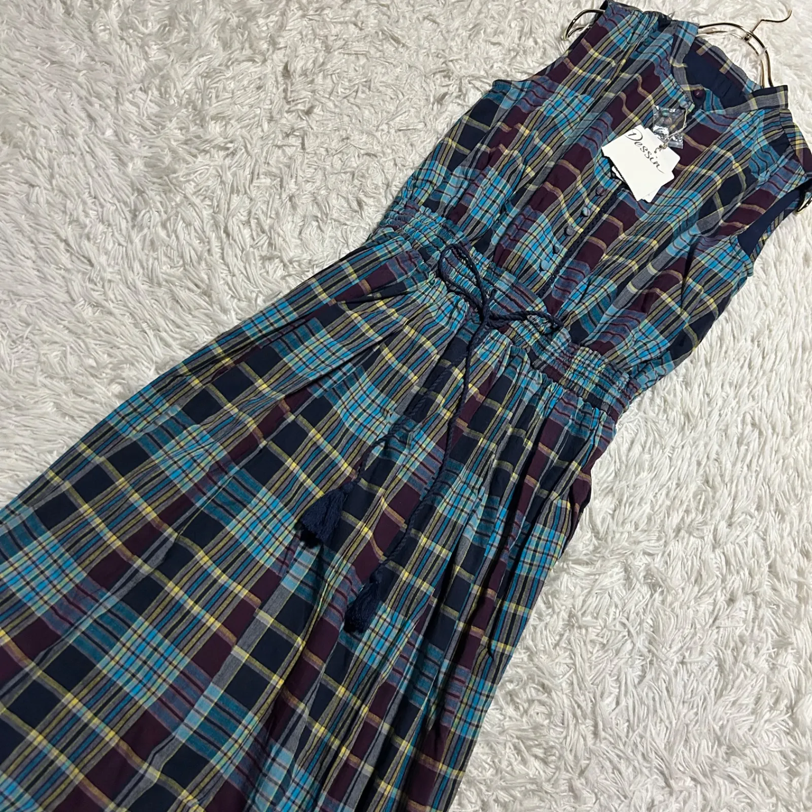 TSUHARU ハナガラカットワークノースリワンピース 【正規取扱 