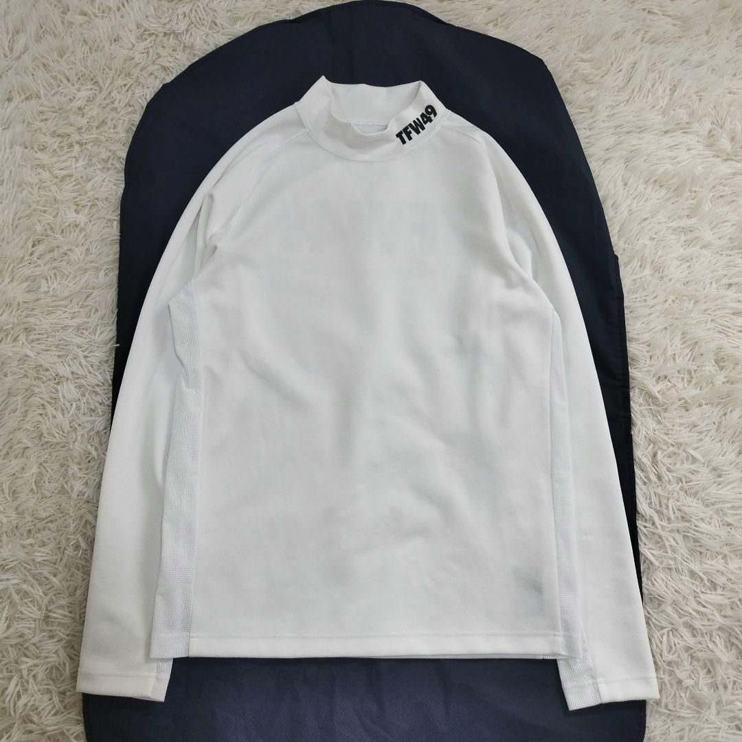 23492✨️TFW49 ロゴ長袖シャツ サイドメッシュカットソー モックネック 8,703円