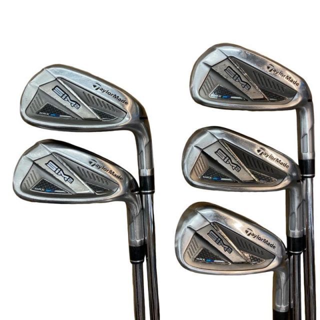 【中古】 テーラーメイド SIM2 MAX 5S アイアンセット IR KBS MAX MT85 JP (フレックスS) メンズ 男性用 右利き 右用 Cランク ゴルフクラブ