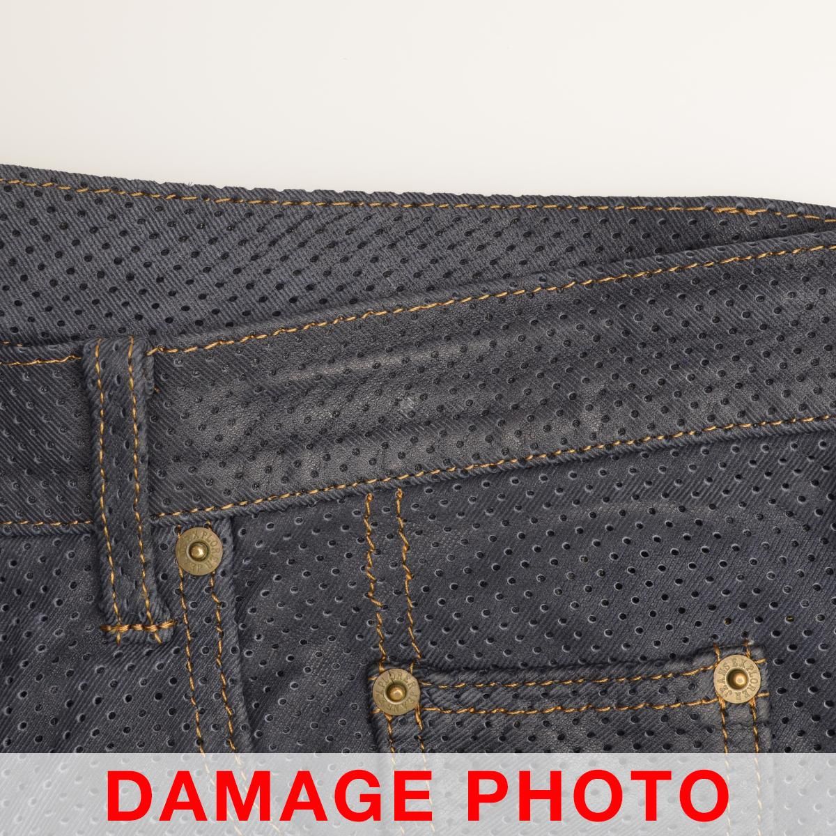 KUSHITANI】EXPLORER JEANS 9321 パンチングレザー メッシュレザー